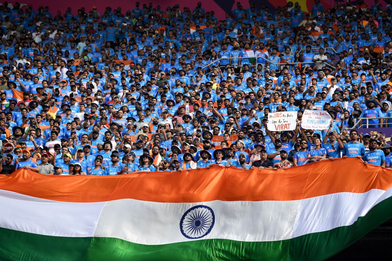 Is that what a sea of blue looks like, India vs Australia, World Cup final, Ahmedabad, November 19, 2023