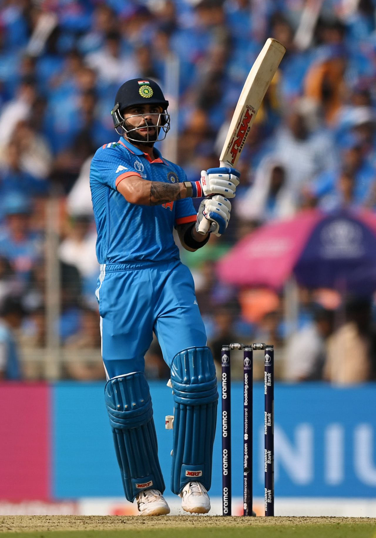 Virat Kohli had to play cautiously after the quick loss of two wickets, India vs Australia, World Cup final, Ahmedabad, November 19, 2023