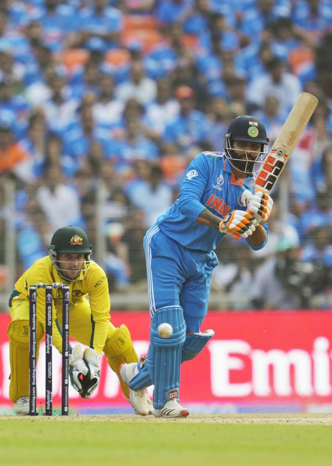 Ravindra Jadeja ticked along, India vs Australia, World Cup final, Ahmedabad, November 19, 2023