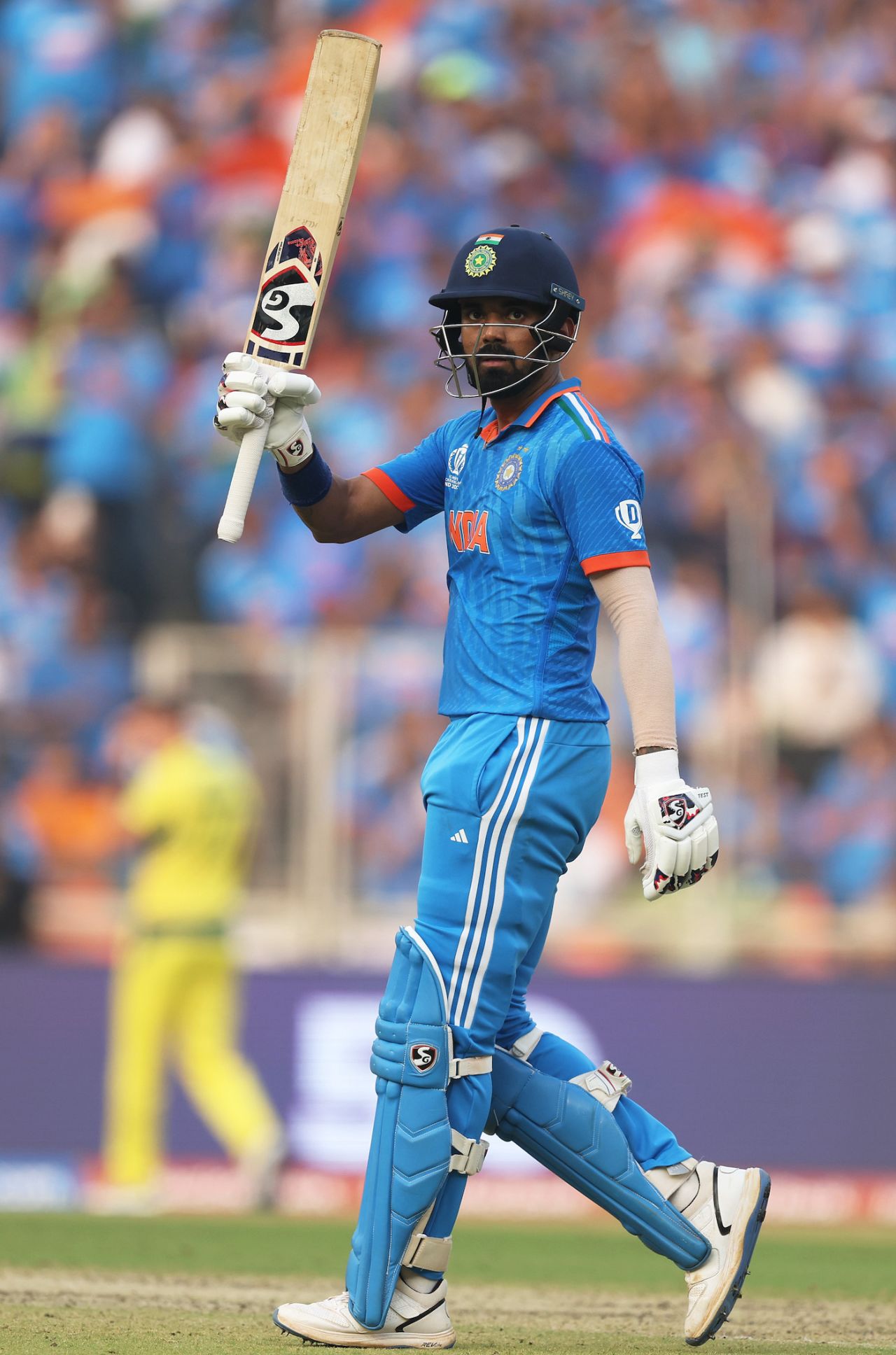 KL Rahul played a patient innings, hitting just one four in his half-century, India vs Australia, World Cup final, Ahmedabad, November 19, 2023