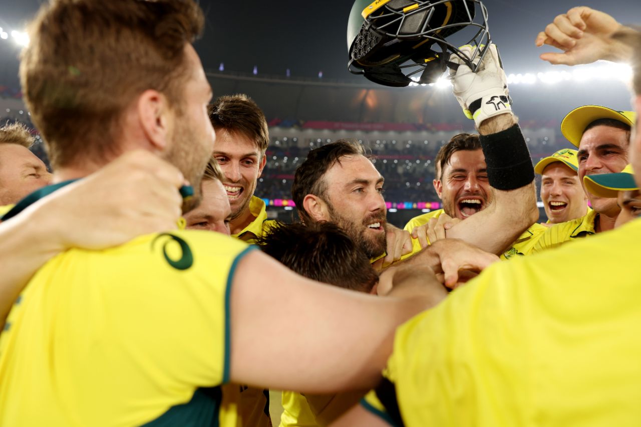 What sheer joy looks like: Australia, after their 2023 World Cup triumph, India vs Australia, Men's ODI World Cup final, Ahmedabad, November 19, 2023