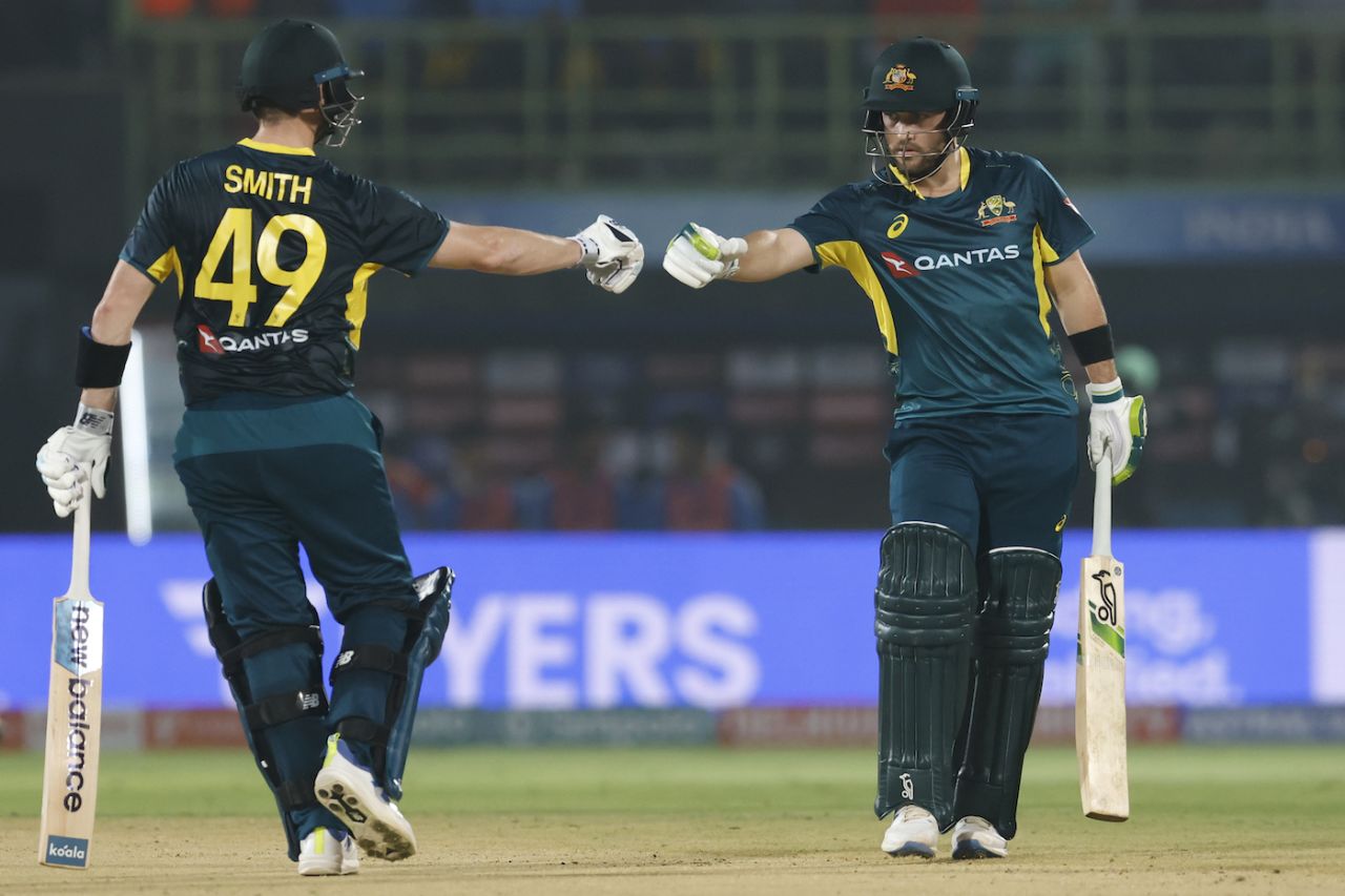 Josh Inglis and Steven Smith powered Australia past 100, India vs Australia, 1st men's T20I, Visakhapatnam, November 23, 2023