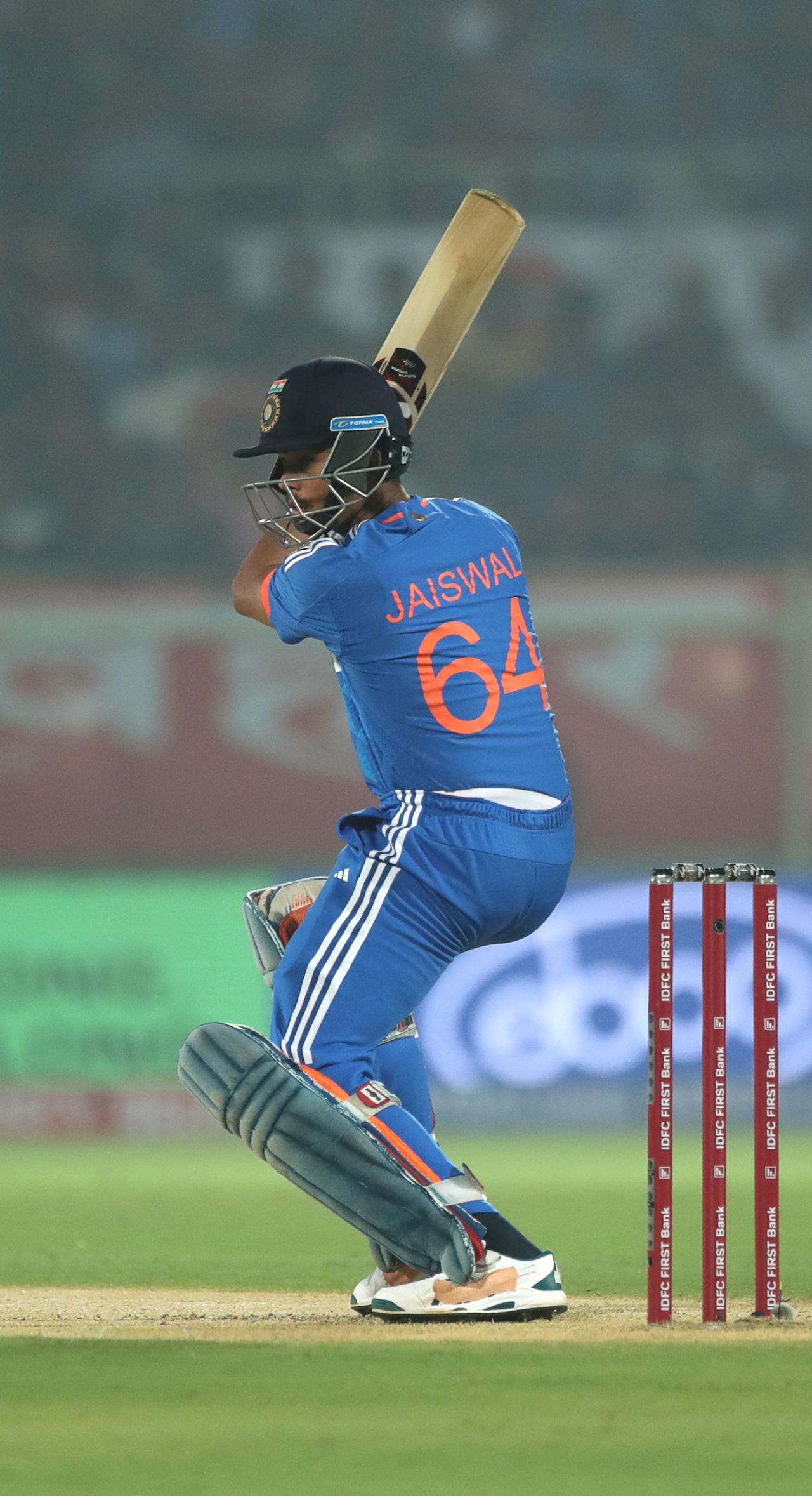 Yashasvi Jaiswal was quick off the blocks in India's chase, India vs Australia, 1st men's T20I, Visakhapatnam, November 23, 2023