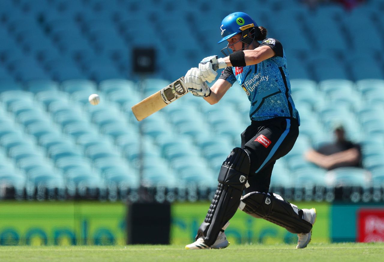 Laura Wolvaardt made her top score of the season, Adelaide Strikers vs Hobart Hurricanes, WBBL, SCG, November 26, 2023