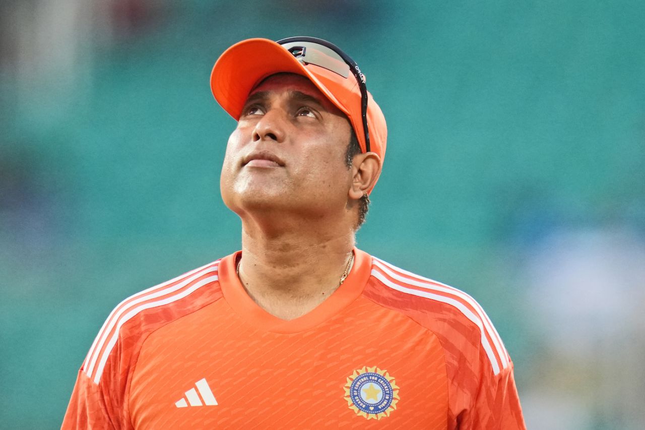VVS Laxman, India's head coach for the series, looks on, India vs Australia, 2nd Men's T20I, Thiruvananthapuram, November 26, 2023