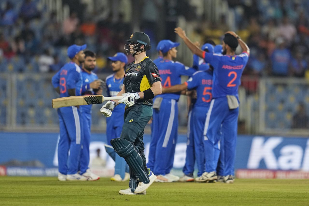 Steven Smith didn't find his T20 groove in Thiruvananthapuram, India vs Australia, 2nd Men's T20I, Thiruvananthapuram, November 26, 2023