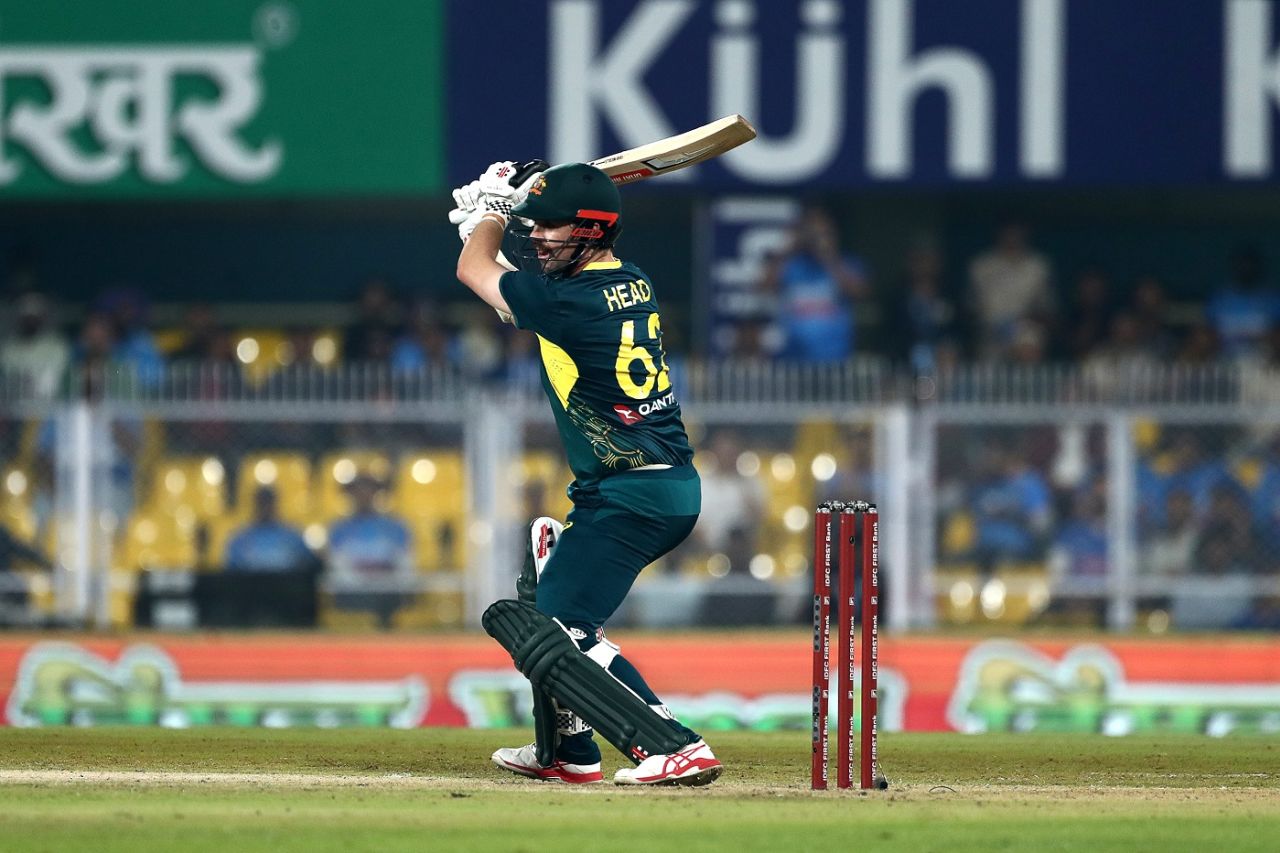 Travid Head got off to a rapid start, India vs Australia, 3rd T20I, Guwahati, November 28, 2023