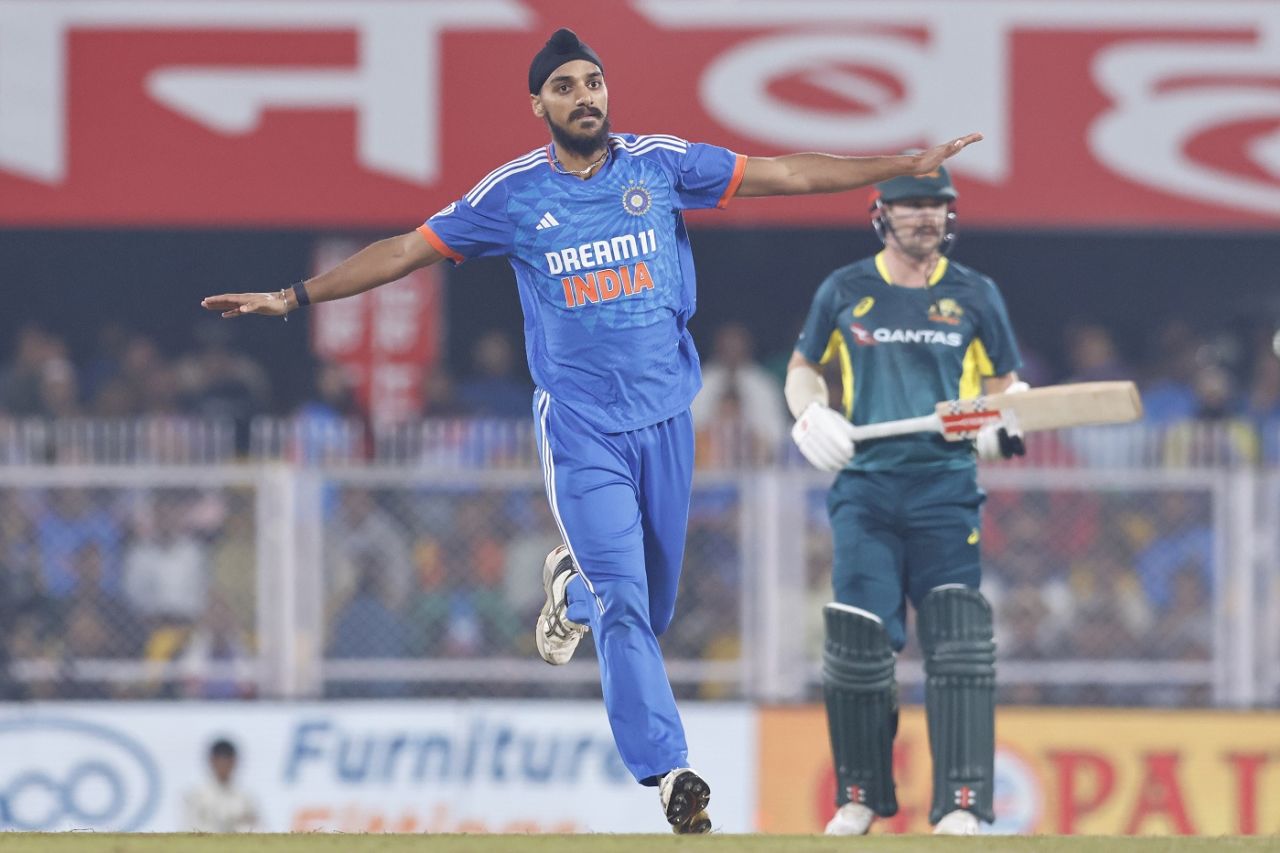 Arshdeep Singh struck early to remove Aaron Hardie, India vs Australia, 3rd T20I, Guwahati, November 28, 2023