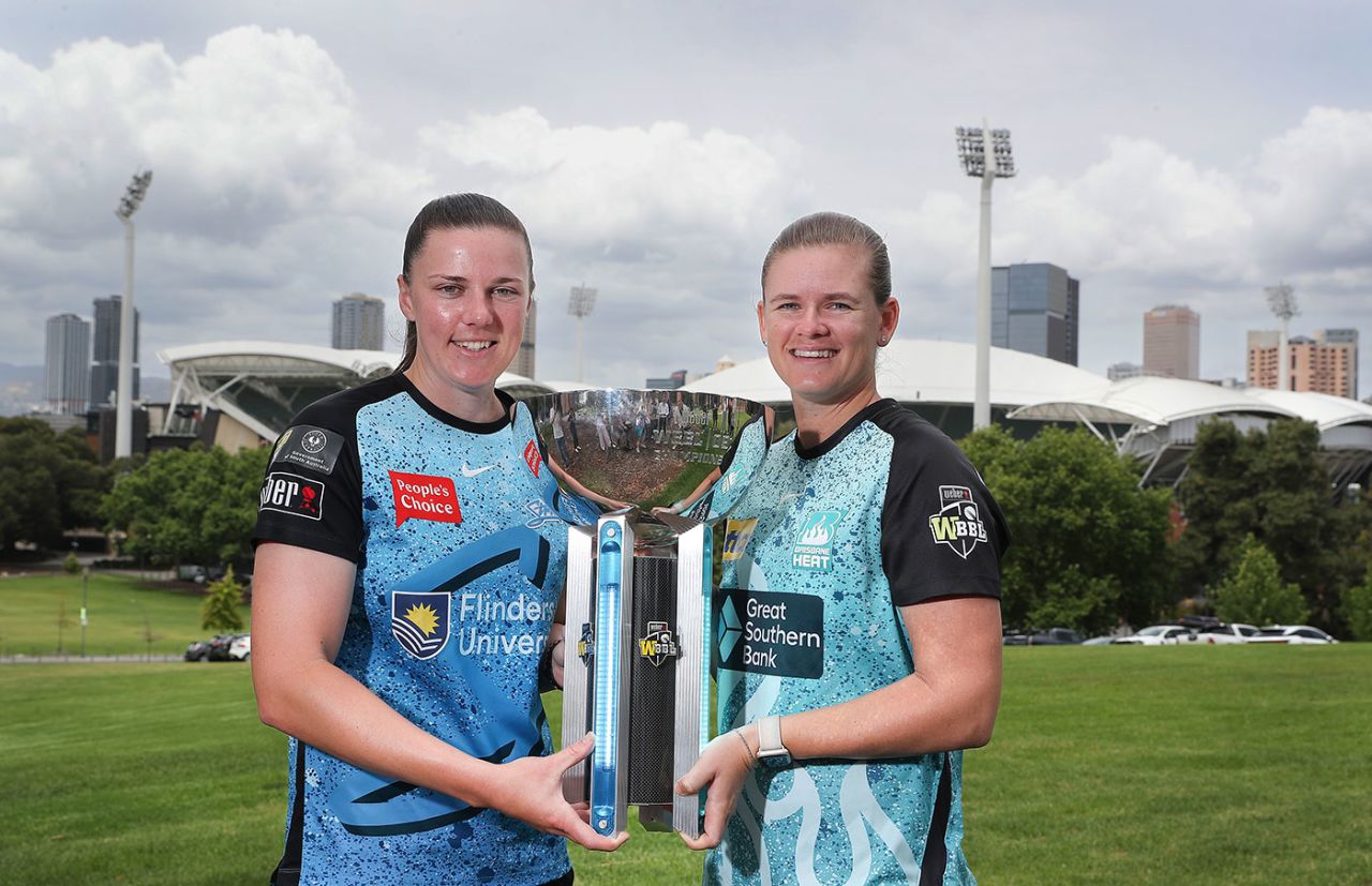 Tahlia McGrath and Jess Jonassen ahead of the WBBL final, Adelaide, December 1, 2023