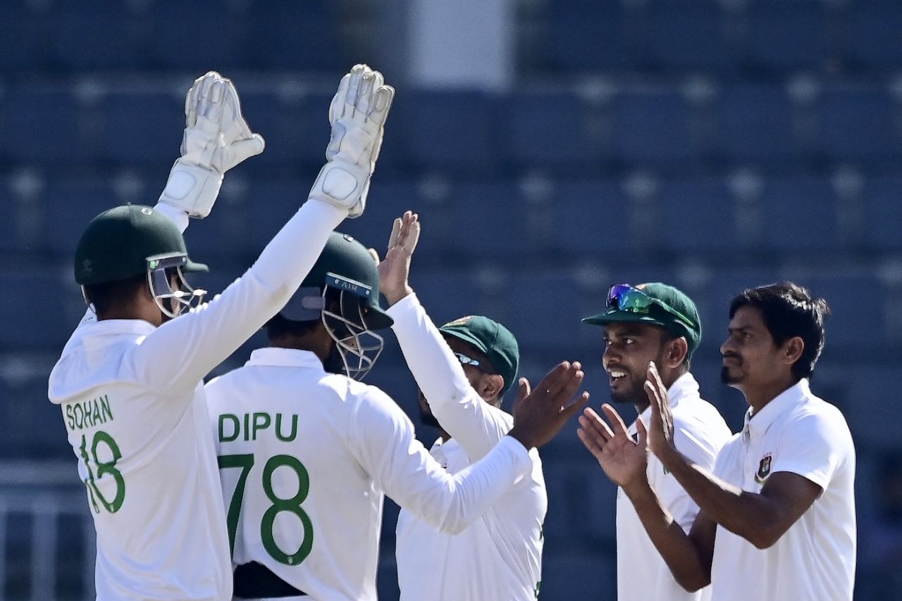 Taijul Islam took two wickets on the final day, Bangladesh vs New Zealand, 1st Test, fifth day, Sylhet, December 2, 2023