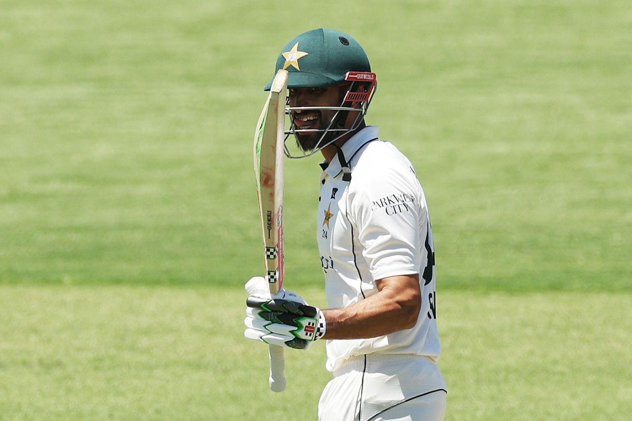 Shan Masood brought up his half-century, Prime Minister's XI vs Pakistan, Tour match, Canberra, December 6, 2023