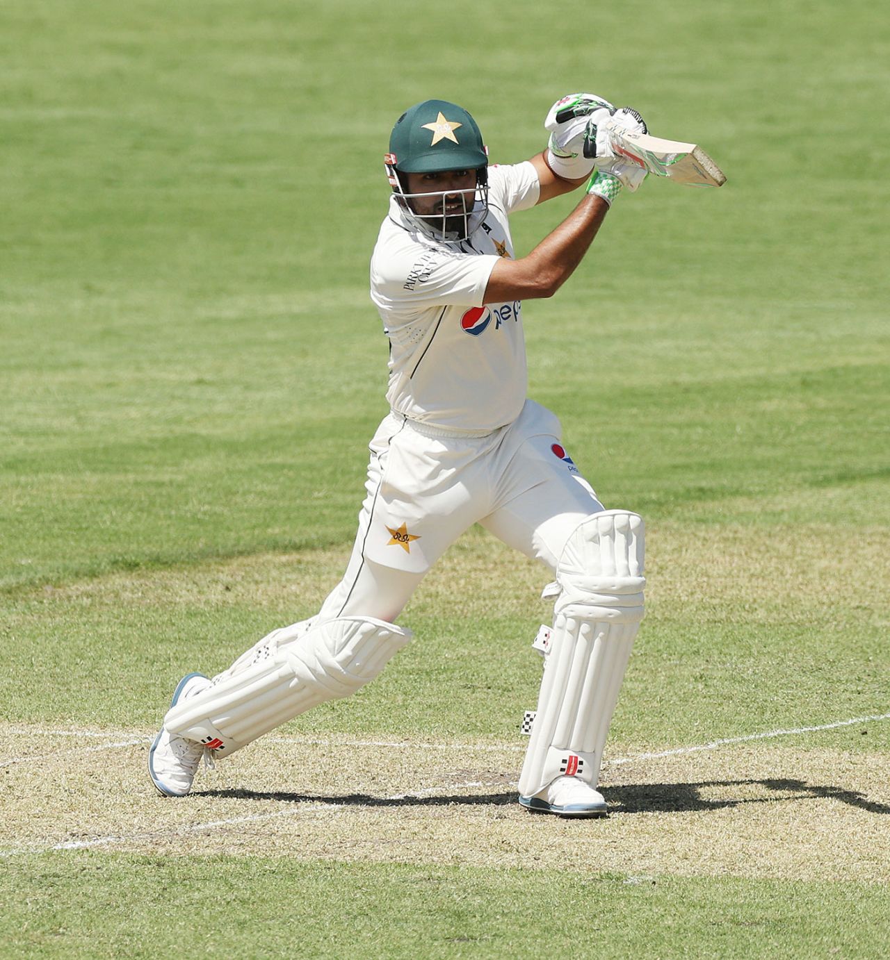 Babar Azam unfurls a drive, Prime Minister's XI vs Pakistan, Tour match, Canberra, December 6, 2023