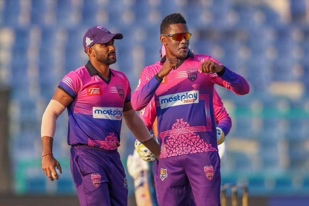 Akeal Hosein picked up a hat-trick in the first over, Samp Army vs New York Strikers, Qualifier 1, Abu Dhabi T10, December 8, 2023