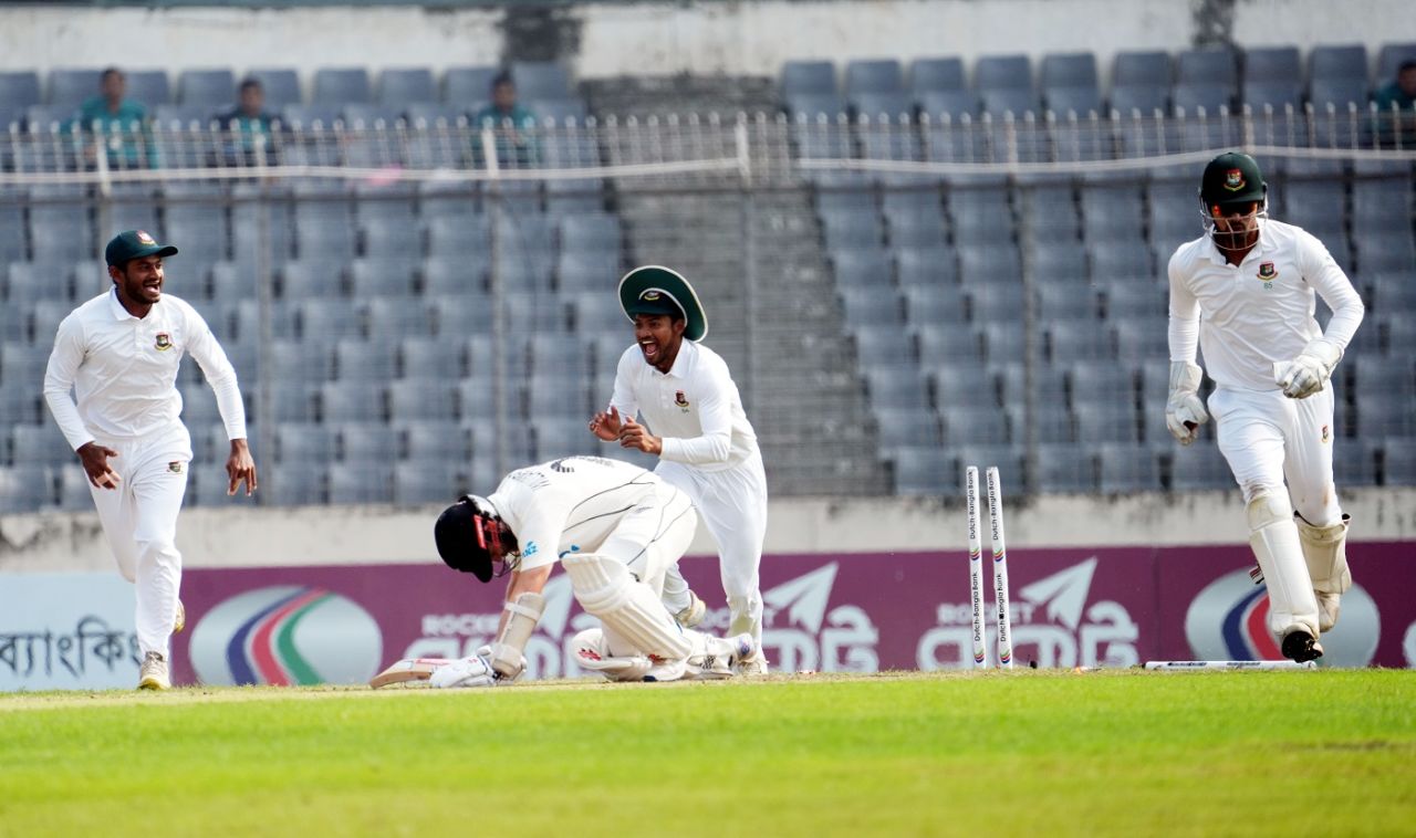 Kane Williamson was stumped off Taijul Islam, Bangladesh vs New Zealand, 2nd Test, Mirpur, 4th day, December 9, 2023