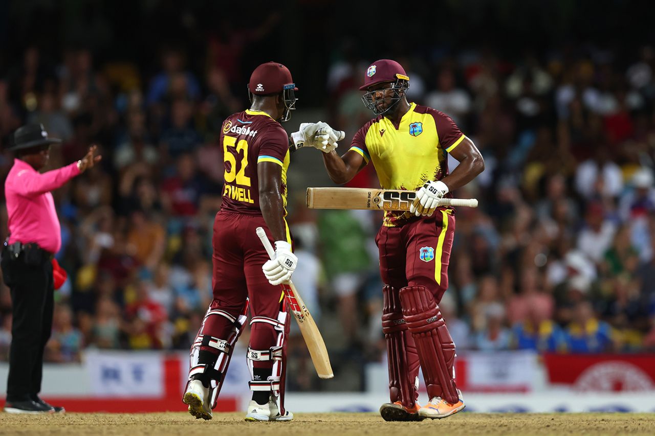 Rovman Powell and Andre Russell sealed victory with an unbroken stand, West Indies vs England, 1st T20I, Bridgetown, December 12, 2023