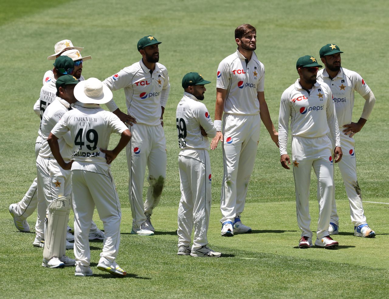 Pakistan lose an lbw review against David Warner, Australia vs Pakistan, 1st Test, Optus Stadium, Perth, 1st day, December 14, 2023