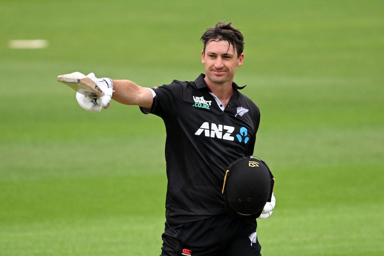 Will Young brought up an 82-ball hundred, New Zealand vs Bangladesh, 1st ODI, Dunedin, December 17, 2023