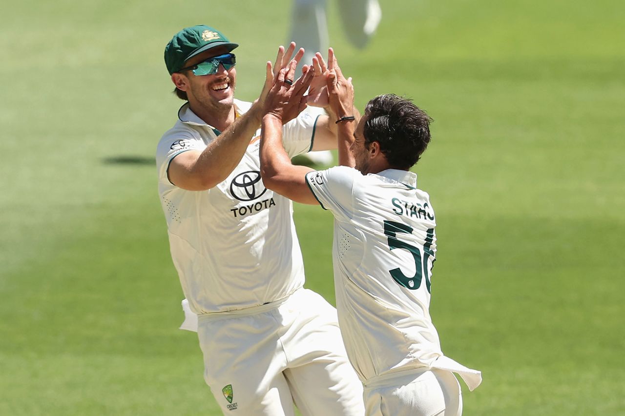 Mitchell Starc struck in his first over, Australia vs Pakistan, 1st Test, Optus Stadium, Perth, 4th day, December 17, 2023