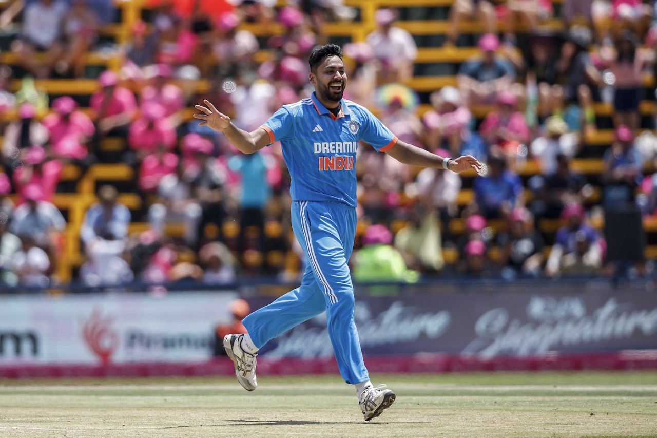 Avesh Khan was on fire at the Wanderers, South Africa vs India, 1st ODI, Johannesburg, December 17, 2023