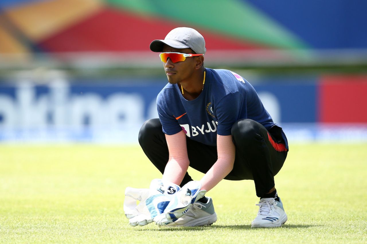Kumar Kushagra goes through wicketkeeping drills, Under-19 World Cup, Bloemfontein, January 23, 2020