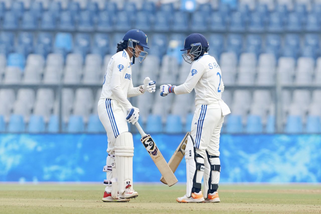 Smriti Mandhana and Sneh Rana continued to frustrate Australia on the second morning, India vs Australia, only women's Test, 2nd day, Mumbai, December 22, 2023
