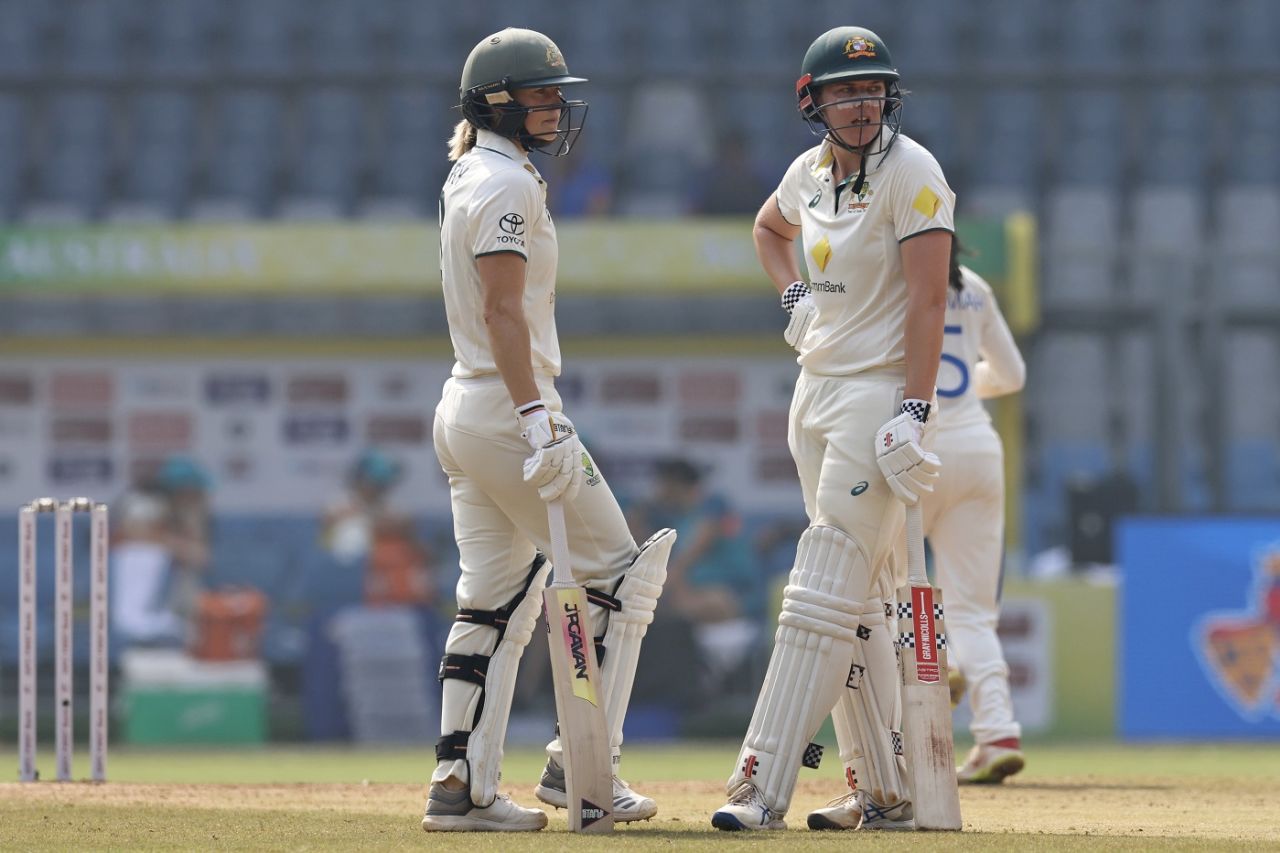 Ellyse Perry and Tahlia McGrath put up a fifty-plus stand to give Australia hope, India vs Australia, Only women's Test, Mumbai, 3rd day, December 23, 2023