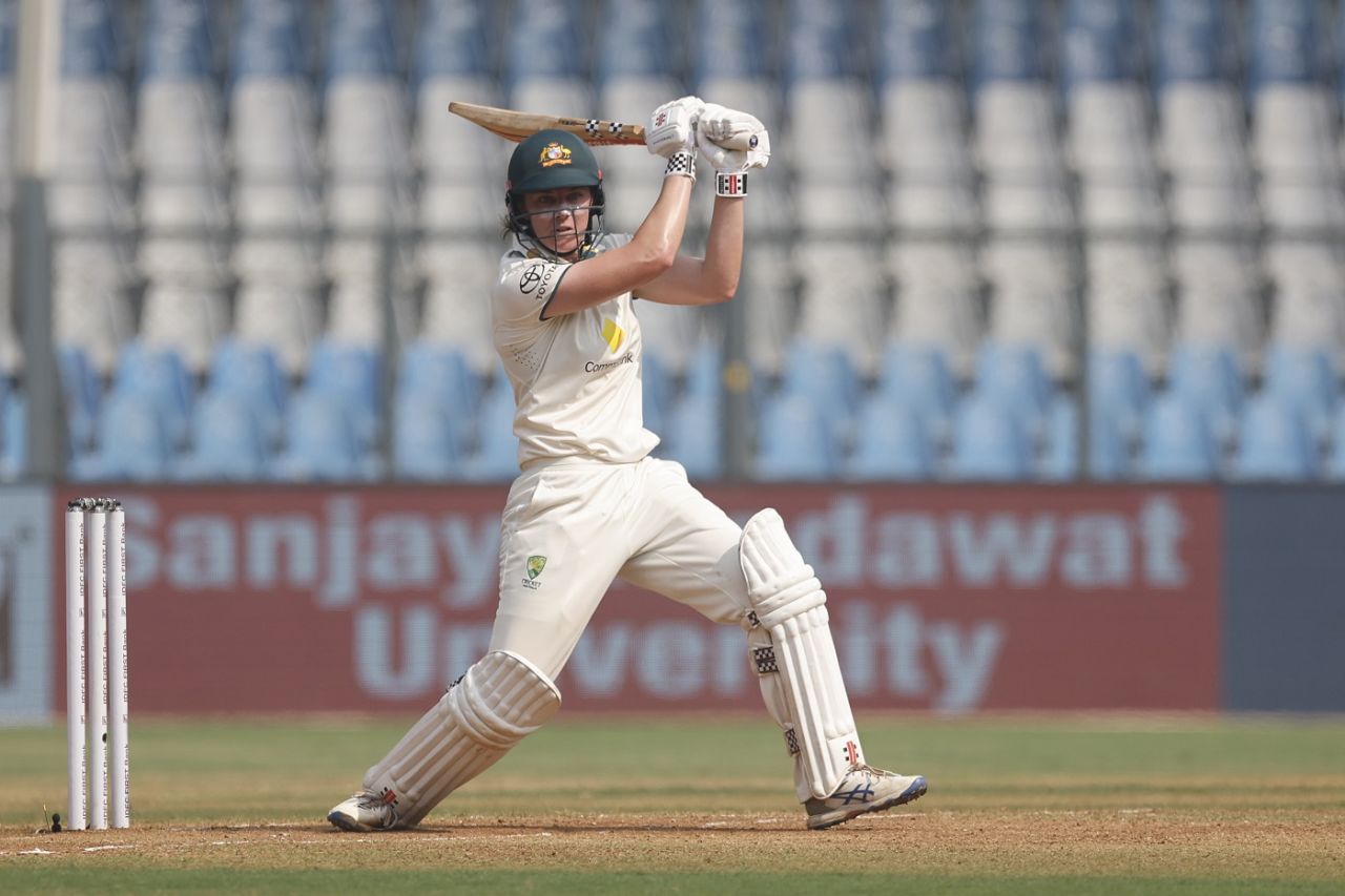Tahlia McGrath kept the Australia innings chugging along, India vs Australia, Only women's Test, Mumbai, 3rd day, December 23, 2023