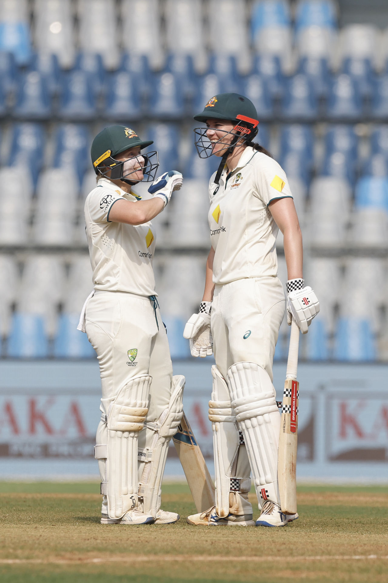 Alyssa Healy and Tahlia McGrath put on a 66-run stand for the fourth wicket, India Women vs Australia Women, Only Test, Mumbai, 3rd day, December 23, 2023