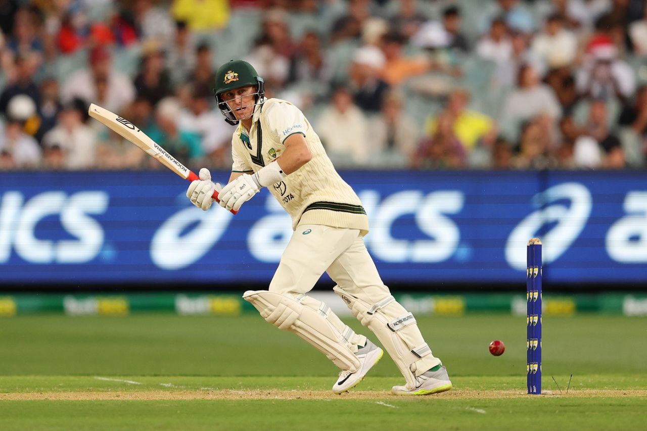 Marnus Labuschagne works the ball leg-side, Australia vs Pakistan, 2nd Test, day one, Melbourne, December 26, 2023