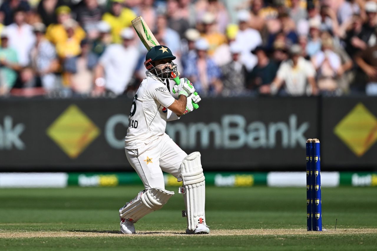 Mohammad Rizwan kept Pakistan in the game with a quick unbeaten 29, Australia vs Pakistan, 2nd Test, 2nd day, Melbourne, December 27, 2023