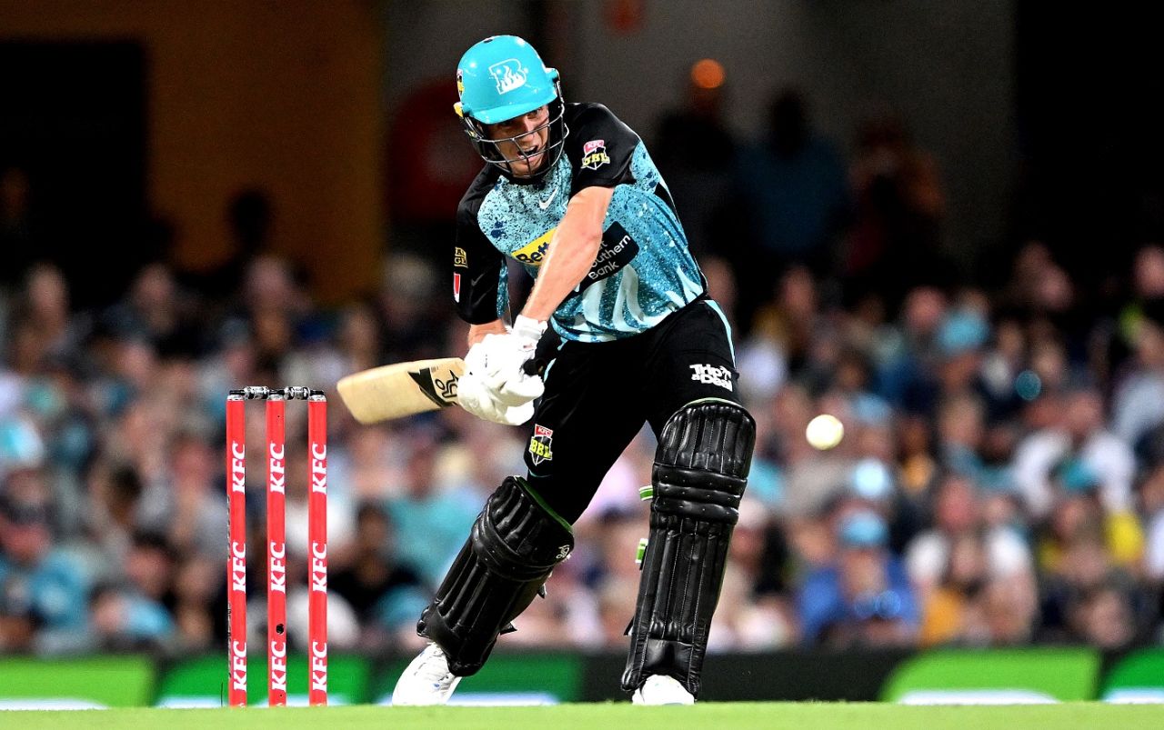 Nathan McSweeney hit 73 off 52, Brisbane Heat vs Sydney Thunder, BBL, Brisbane, December 27, 2023