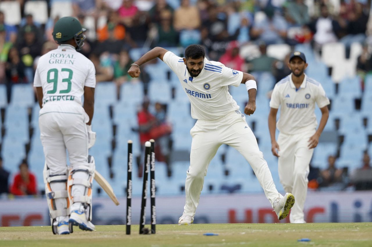 Jasprit Bumrah had Keegan Petersen chopping on, South Africa vs India, 1st Test, Centurion, 2nd day, December 27, 2023