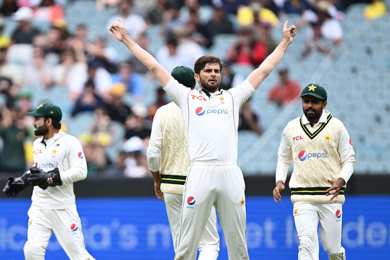 Shaheen Afridi removed Usman Khawaja in the first over, Australia vs Pakistan, 2nd Test, MCG, December 28, 2023