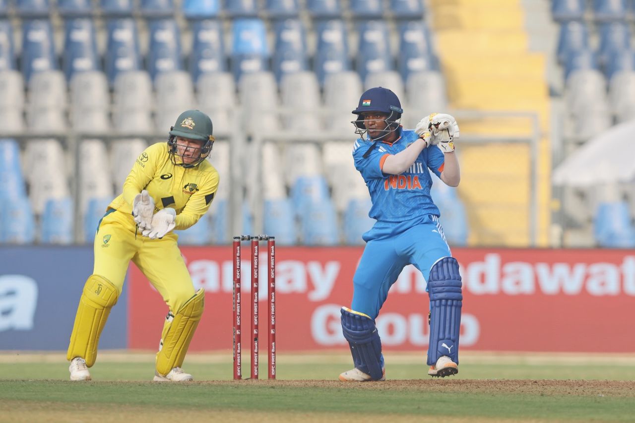 Pooja Vastrakar changed the tempo of the India innings, India vs Australia, 1st ODI, Mumbai, December 28, 2023