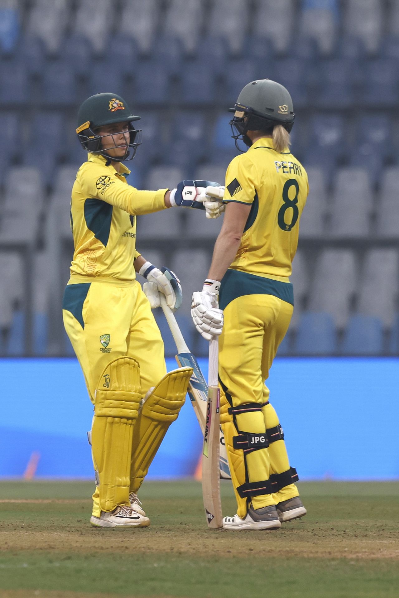 Ellyse Perry Phoebe Litchfield put on a big stand after Alyssa Healy's dismissal, India vs Australia, 1st Women's ODI, Mumbai, December 28, 2023