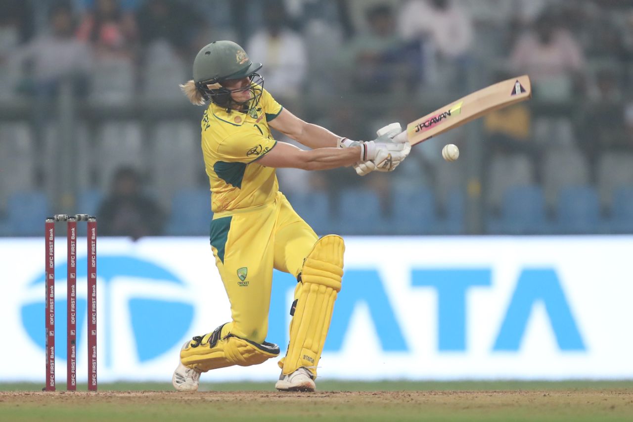 Ellyse Perry made 38 of her 79 runs in boundaries, India vs Australia, 1st Women's ODI, Mumbai, December 28, 2023