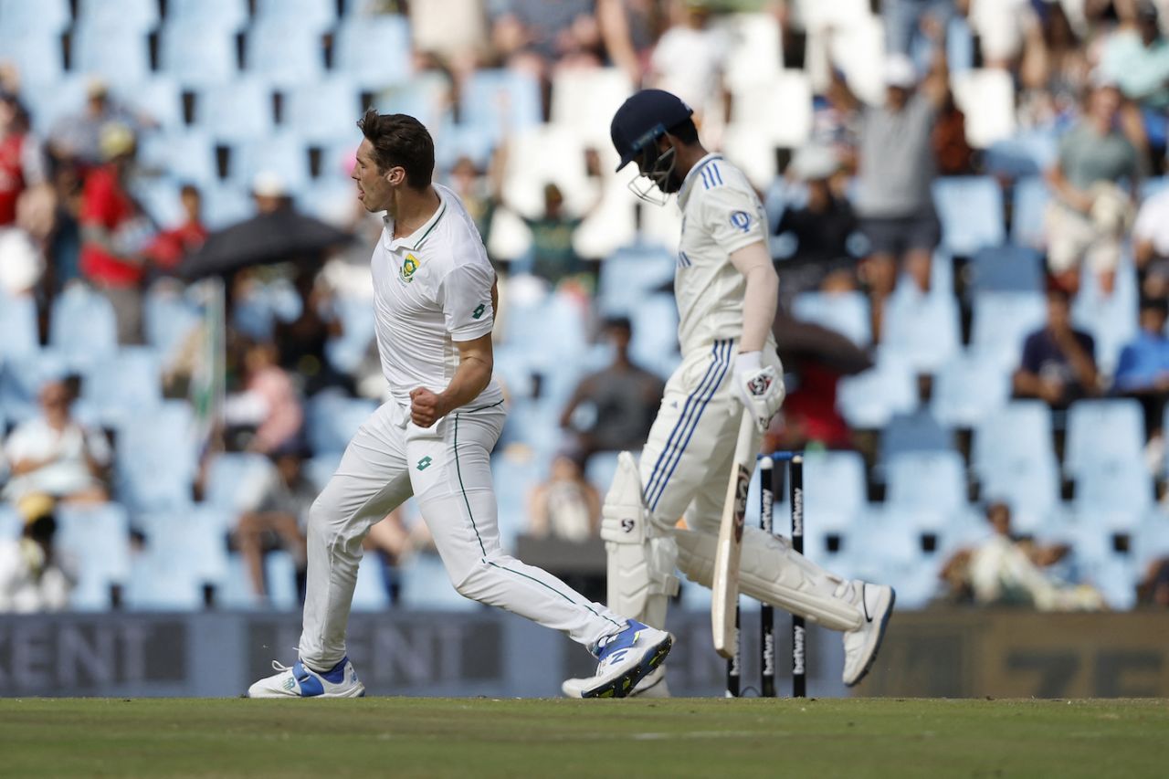 Nandre Burger removed KL Rahul and R Ashwin off back-to-back balls, South Africa vs India, 1st Test, Centurion, 3rd day, December 28, 2023