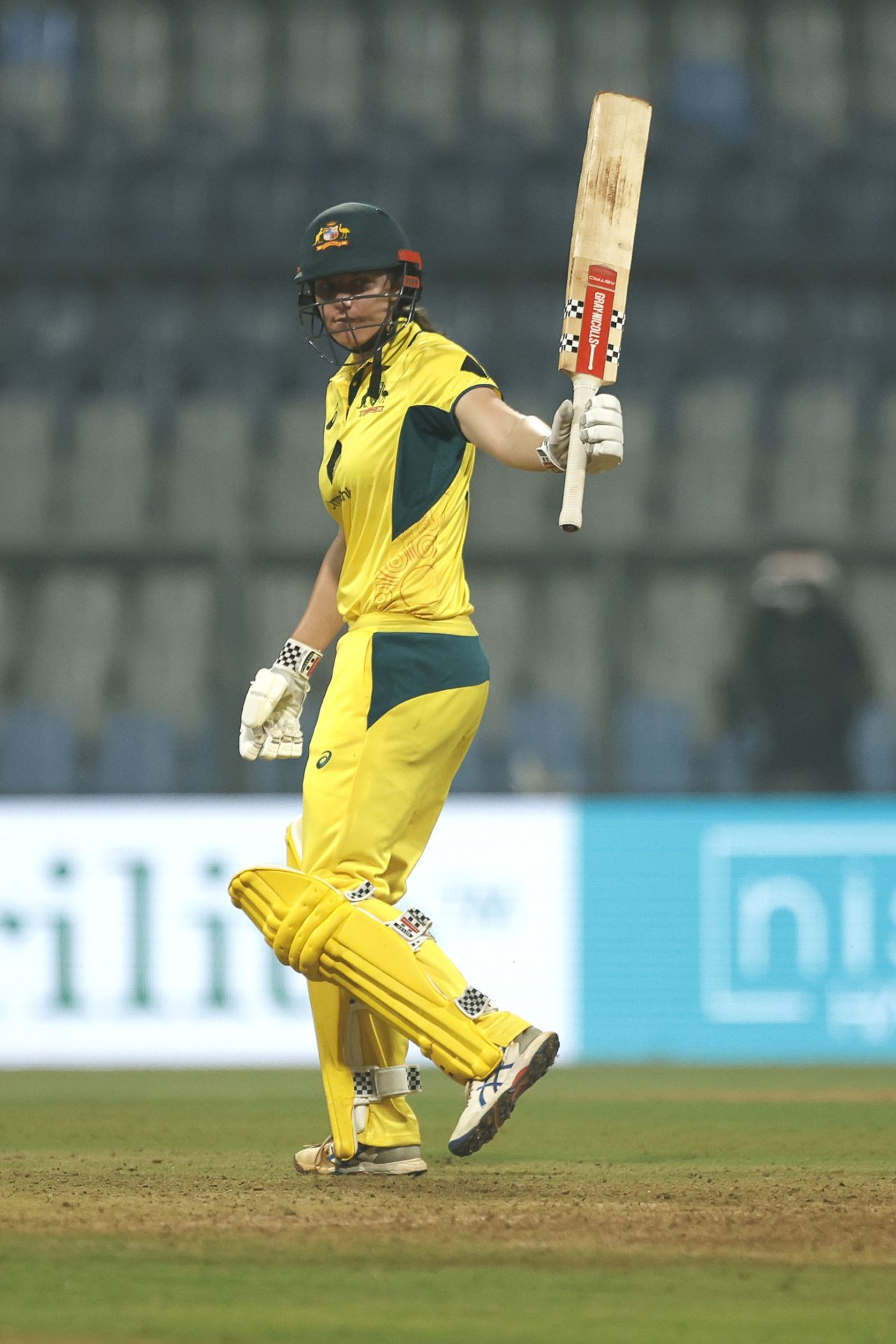 Tahlia McGrath saw off the chase with a fine fifty, India vs Australia, 1st ODI, Mumbai, December 28, 2023