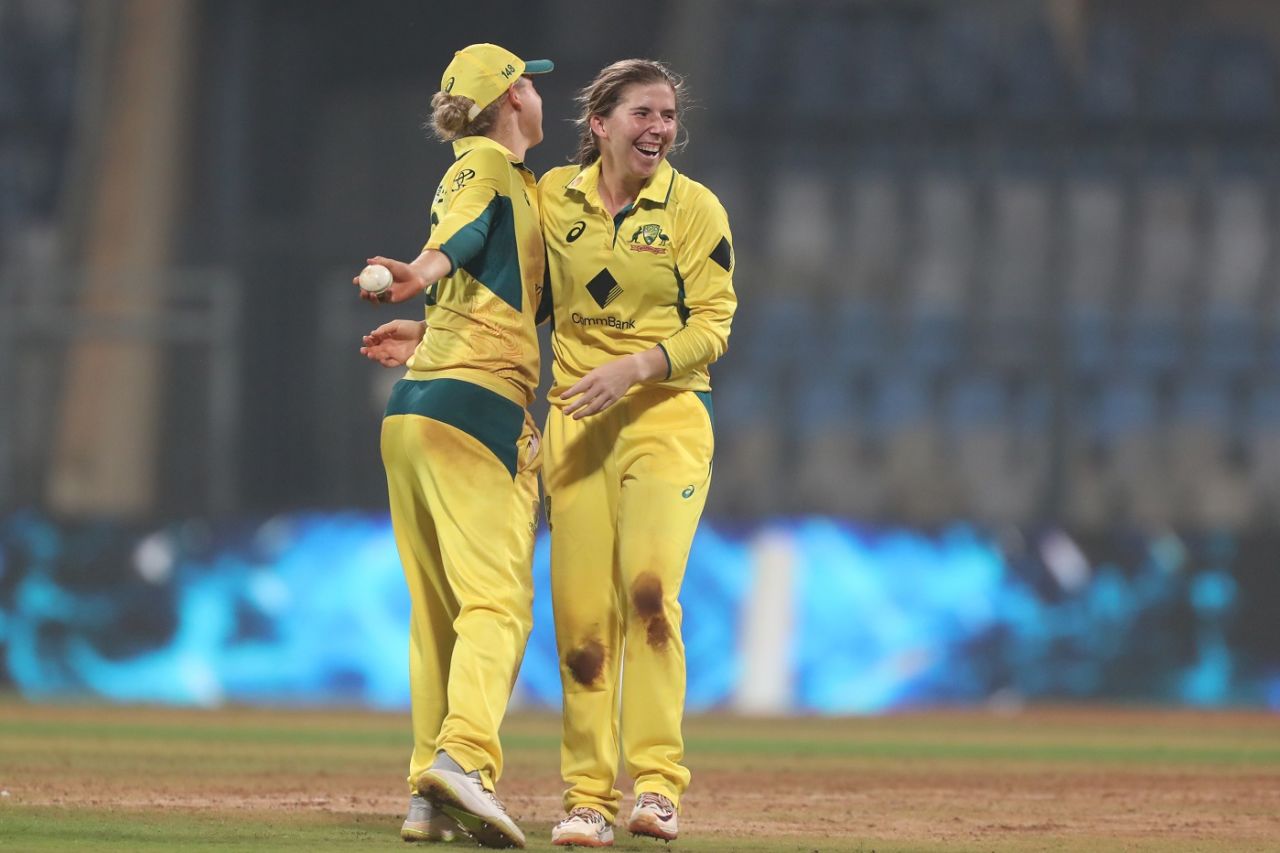 Georgia Wareham struck twice in two overs to dent India, India vs Australia, 2nd ODI, Mumbai, December 30, 2023