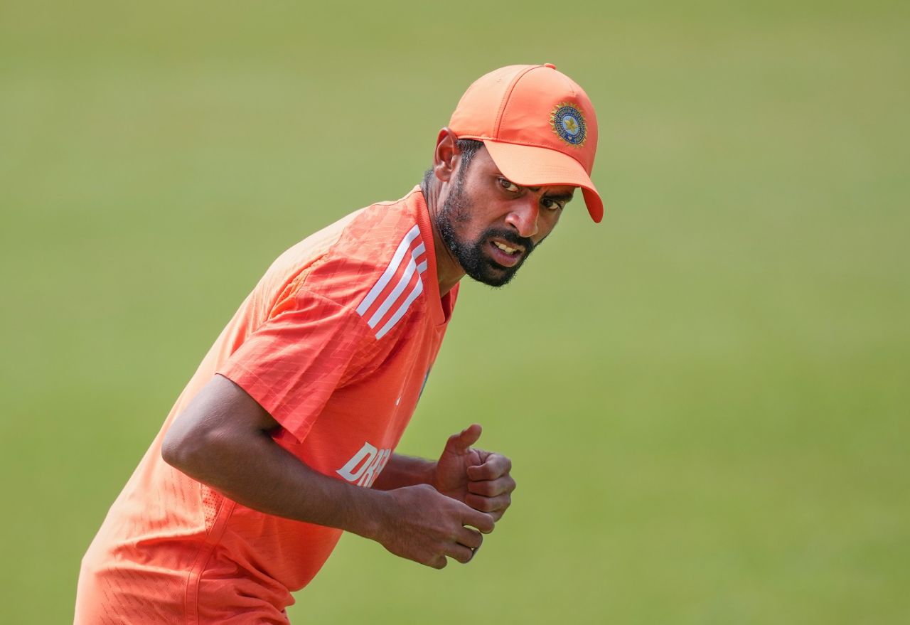 Abhimanyu Easwaran during a practice session, Centurion, December 30, 2023