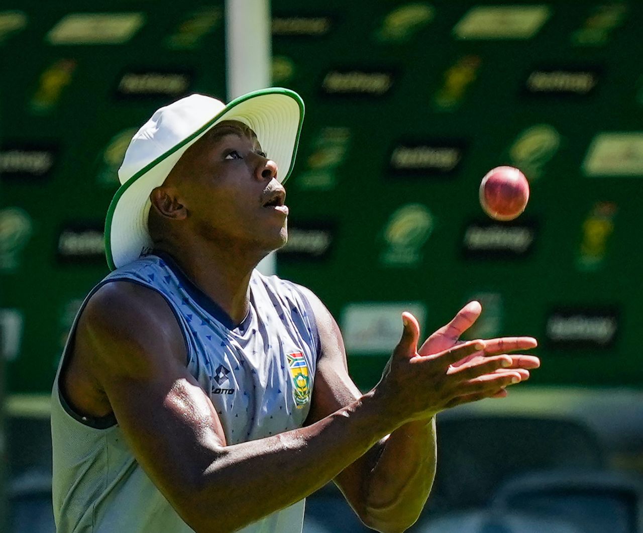 Kagiso Rabada works on his catching ahead of the Cape Town Test, South Africa vs India, 2nd Test, Cape Town, January 1, 2024