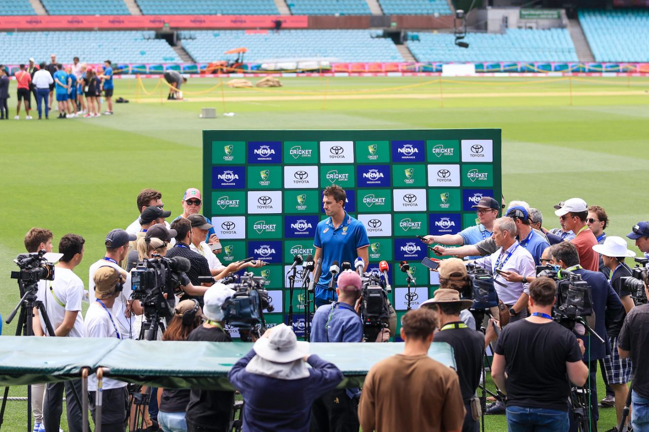 Pat Cummins addresses the media in Sydney, Australia vs Pakistan, 3rd Test, Sydney, January 2, 2024