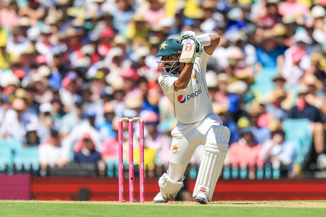 Babar Azam drives, Australia vs Pakistan, 3rd Test, SCG, January 3, 2024
