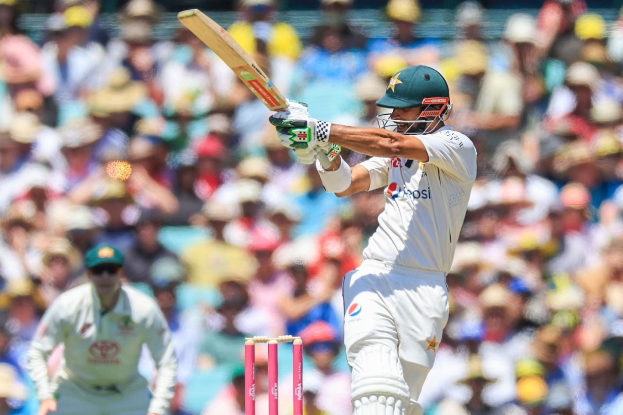 Shan Masood pulls behind square, Australia vs Pakistan, 3rd Test, SCG, January 3, 2024