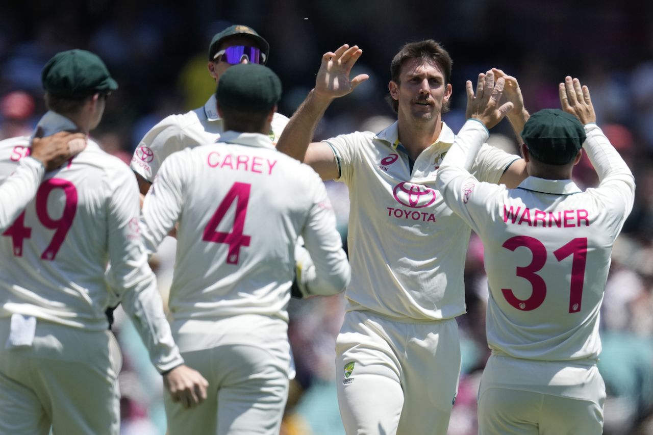 Mitchell Marsh had Shan Masood caught in the slips again and off a legal delivery, Australia vs Pakistan, 3rd Test, SCG, January 3, 2024
