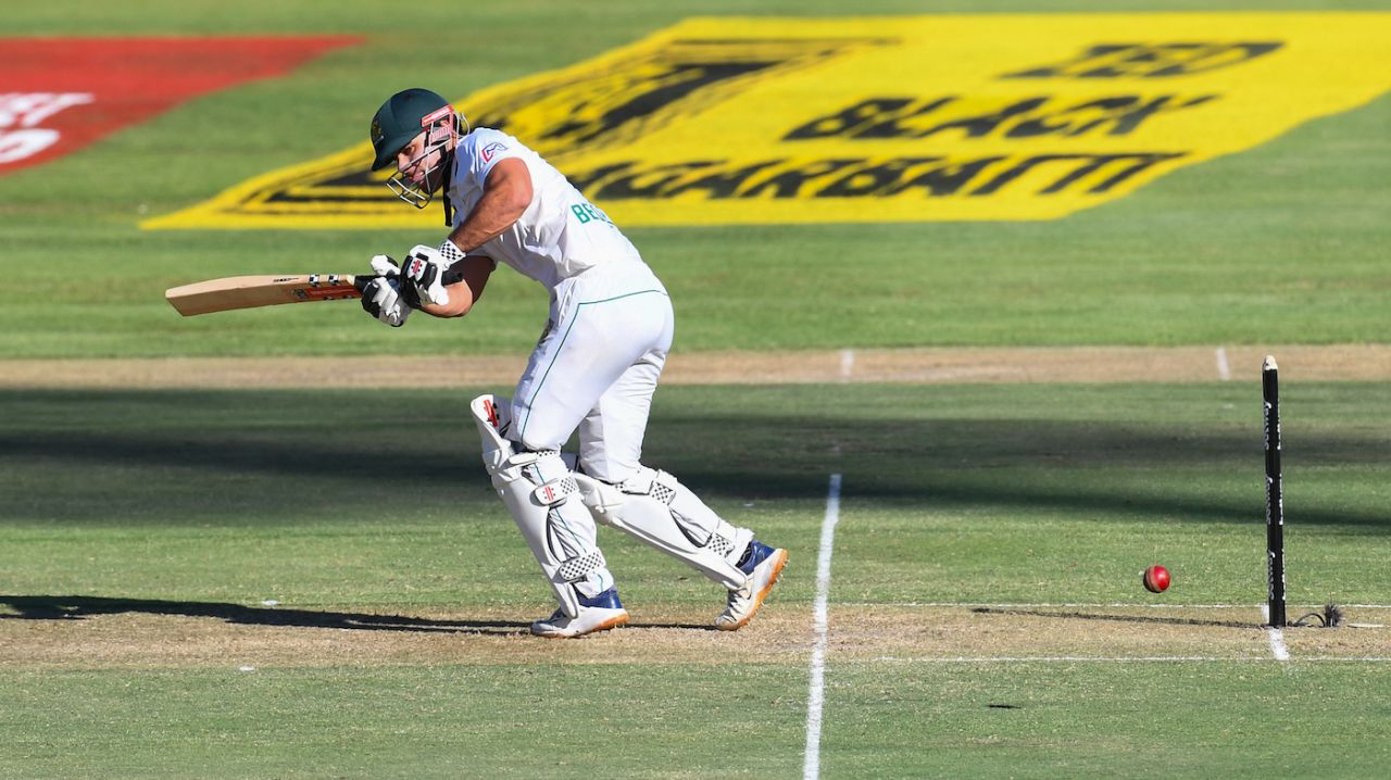 David Bedingham plays the ball on the leg side, South Africa vs India, 2nd Test, Cape Town, 1st day, January 3, 2024