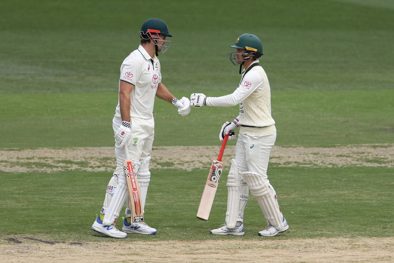Alex Carey and Mitchell Marsh added 84 for the sixth wicket, Australia vs Pakistan, 3rd Test, Sydney, 3rd day, January 5, 2024