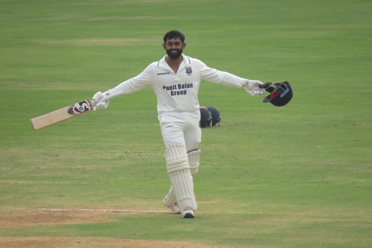 Ankit Bawne scored 153 in the first innings against Manipur, Maharashtra vs Manipur, Ranji Trophy, 2nd day, Solapur, January 6, 2024