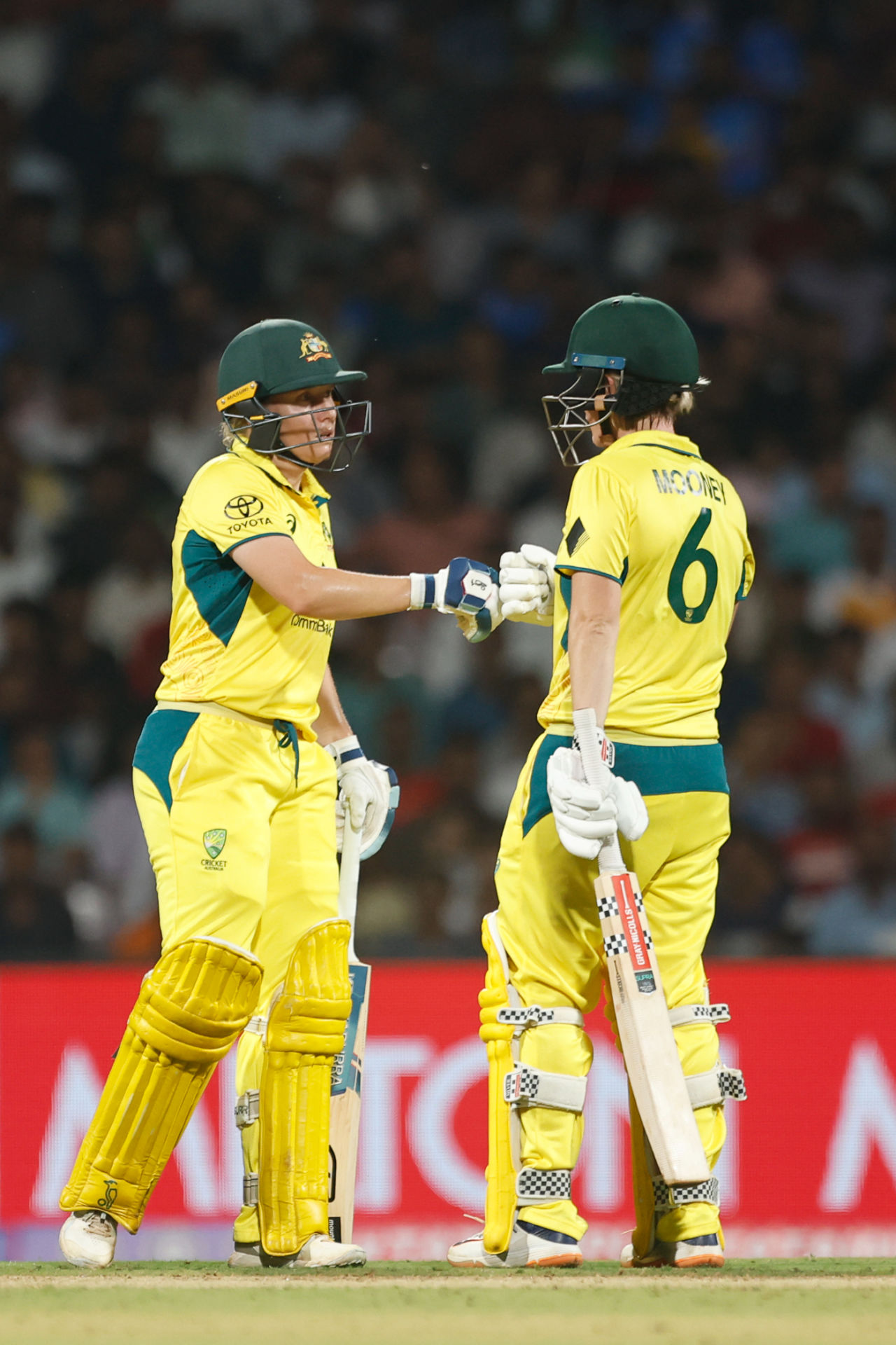 Alyssa Healy and Beth Mooney were involved in a big opening stand in the series-decider, India vs Australia, 3rd Women's T20I, Mumbai, DY Patil Sports Academy, January 9, 2024