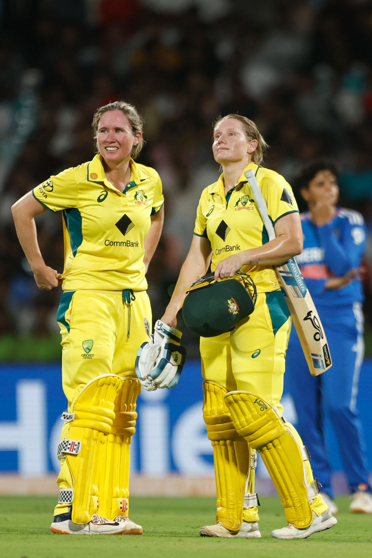 Beth Mooney and Alyssa Healy put on 85 in 10 overs for the opening wicket, India vs Australia, 3rd Women's T20I, Mumbai, DY Patil Sports Academy, January 9, 2024